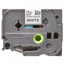 BROTHER TZe-S231 картридж с cверхклейкой ламинированной лентой шириной 12 мм (чёрный шрифт на белом фоне)