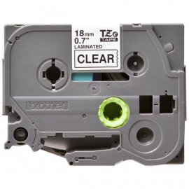 BROTHER TZe-141 картридж с ламинированной лентой шириной 18 мм (чёрный шрифт на прозрачном фоне)