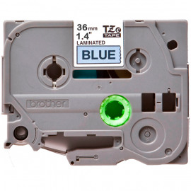 BROTHER TZe-561 картридж с ламинированной лентой шириной 36 мм (чёрный шрифт на голубом фоне)