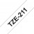 BROTHER TZe-S211 картридж с cверхклейкой ламинированной лентой шириной 6 мм (чёрный шрифт на белом фоне)