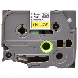 BROTHER TZe-651 картридж с ламинированной лентой шириной 24 мм (чёрный шрифт на жёлтом фоне)