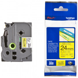 BROTHER TZe-651 картридж с ламинированной лентой шириной 24 мм (чёрный шрифт на жёлтом фоне)