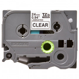 BROTHER TZe-151 картридж с ламинированной лентой шириной 24 мм (чёрный шрифт на прозрачном фоне)