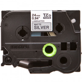 BROTHER TZe-M951 картридж с металлизированной ламинированной лентой шириной 24 мм (чёрный шрифт на серебристом фоне)