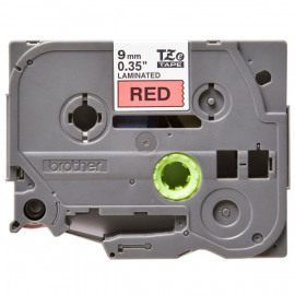 BROTHER TZe-421 картридж с ламинированной лентой шириной 9 мм (чёрный шрифт на красном фоне)