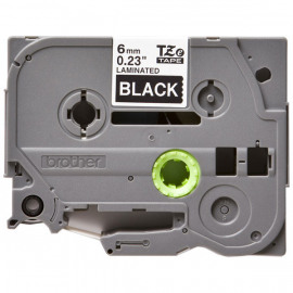 BROTHER TZe-315 картридж с ламинированной лентой шириной 6 мм (белый шрифт на чёрном фоне)
