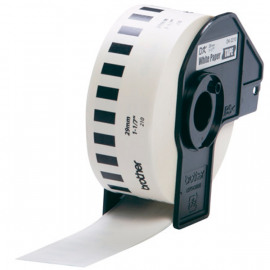 BROTHER DK22210 белая неразрезанная бумажная лента для наклеек (29 мм x 30,48 метров)