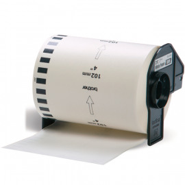 BROTHER DK22243 белая неразрезанная бумажная лента для наклеек (102 мм x 30,48 метров)